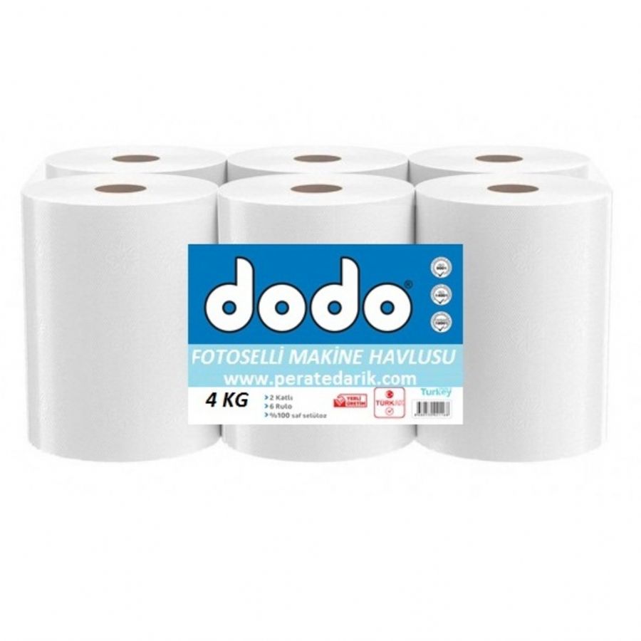 Pera Dodo Fotoselli Makine Havlusu 6 Rulo 4 KG 